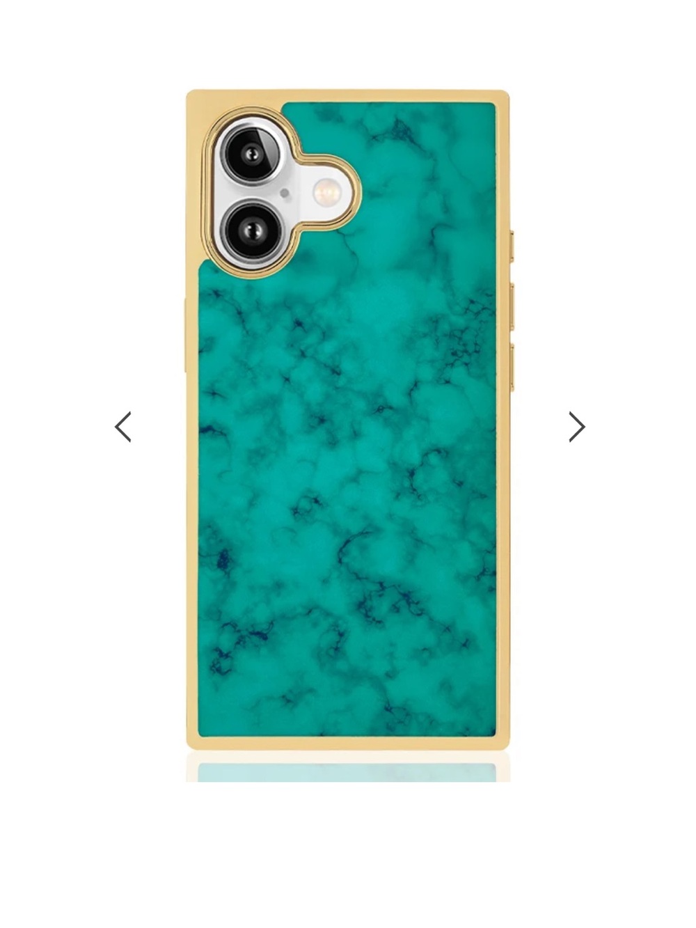 FLAUNT Elite Collection - SQUARE® Gilded Turquoise iPhone 17 Case